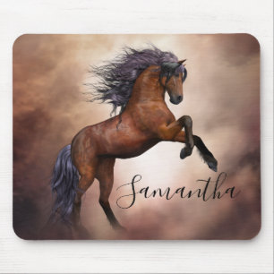 Beautiful Thoroughbred Brown Horse Mouse Pad
