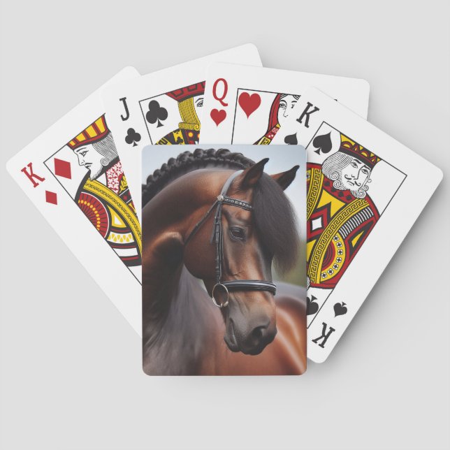 Beautiful Thoroughbred Horse  Poker Cards (Back)