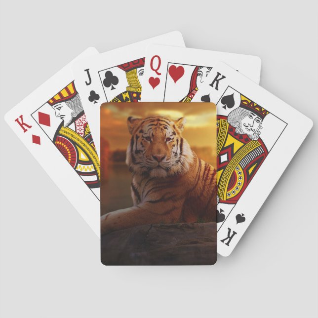 Beautiful Tiger  Poker Cards (Back)