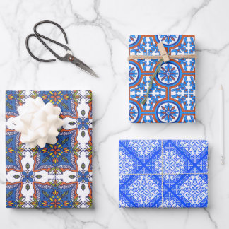 Beautiful Tile Designs Wrapping Paper Sheets