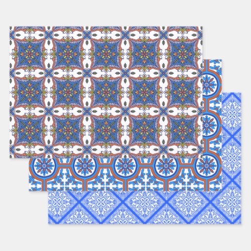Beautiful Tile Designs Wrapping Paper Sheets