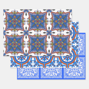 Beautiful Tile Designs Wrapping Paper Sheets
