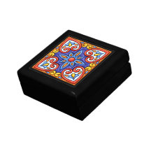 Beautiful Tile Keepsake or Jewelry Box