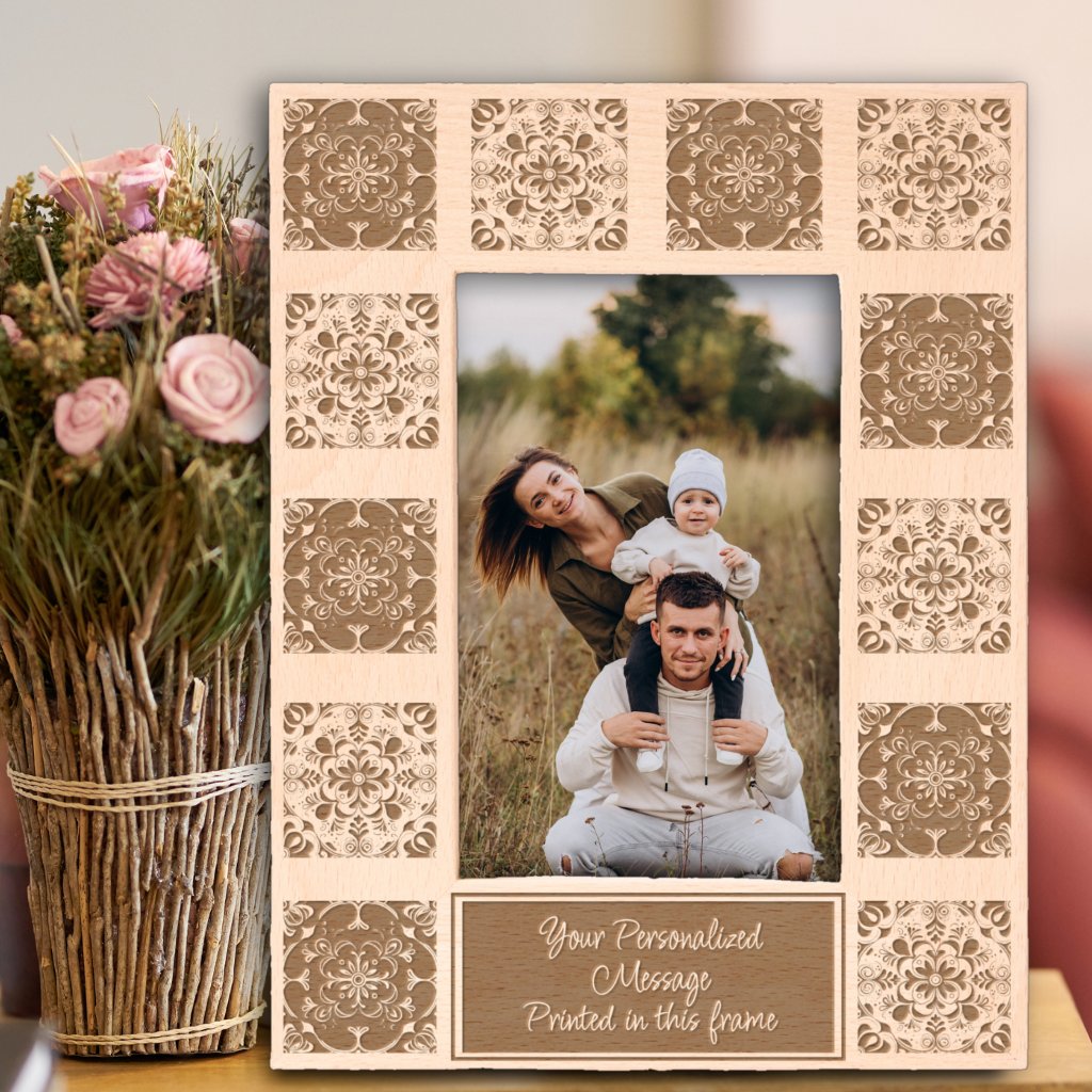 Beautiful tiles geometric patterns generic message