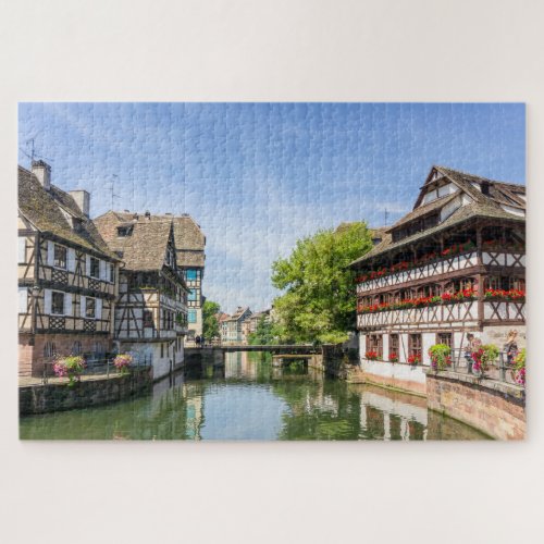 Beautiful Timber Homes Strasbourg France Travel Jigsaw Puzzle