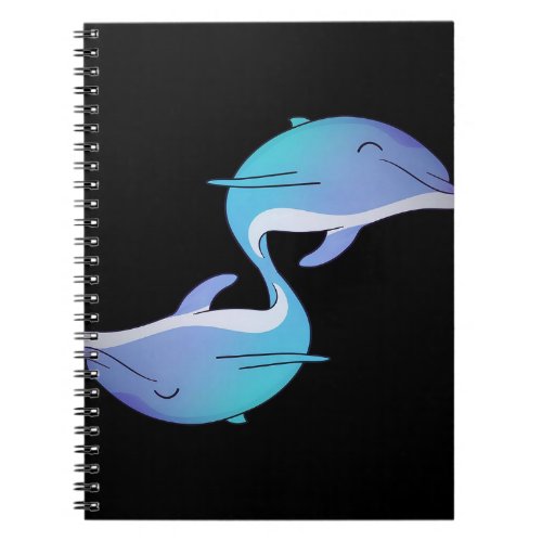 Beautiful tiny dolphin animal notebook