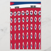 Beautiful Tiny Korean Flag Design A Red Base Print (Front)