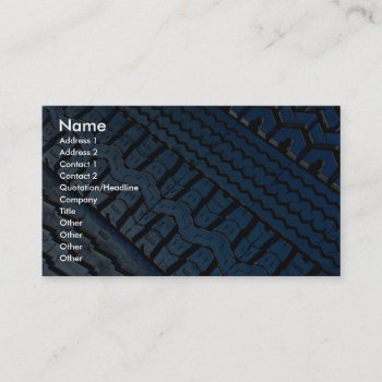 Beautiful Tire Tread Pattern Business Card by inspirelove at Zazzle