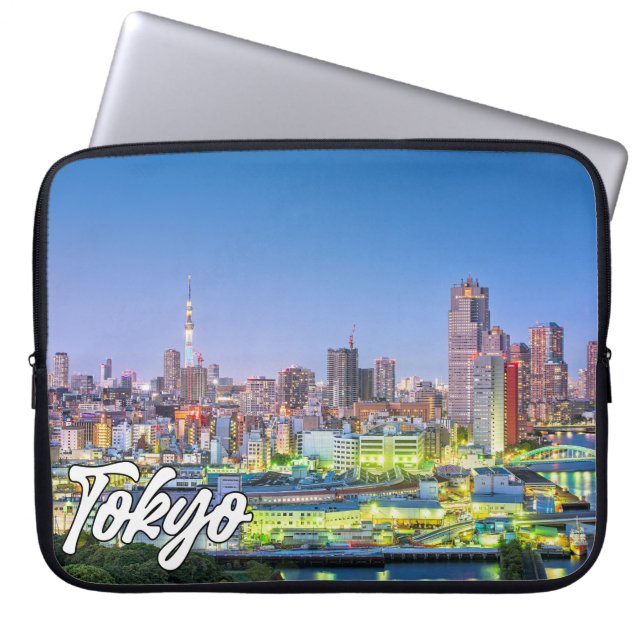 Beautiful Tokyo, Japan Laptop Sleeve (Front)