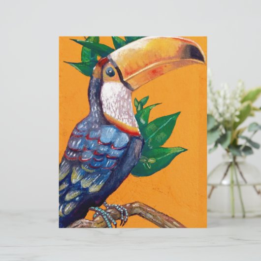 Beautiful Toucan Bird Painting (Standing Front)