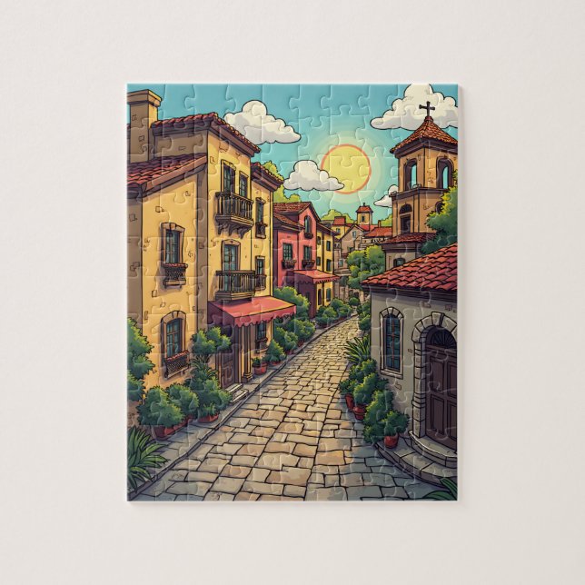 Beautiful town jigsaw puzzle (Vertical)