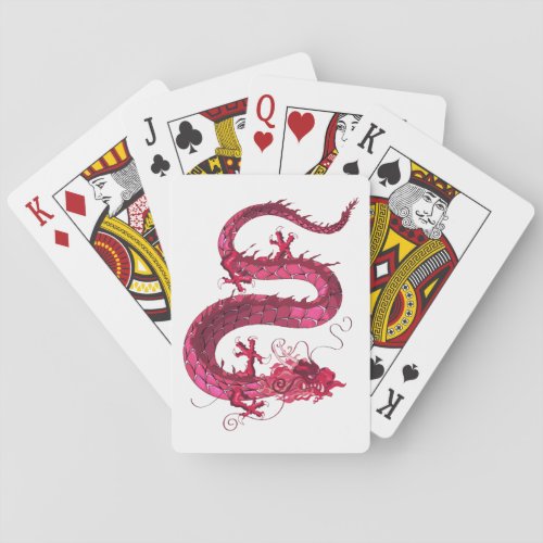 Beautiful Traditional Asian Dragon Poker Cards