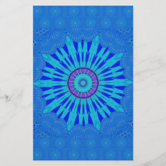 Beautiful Traditional  Blue vector pattern art des (Front)