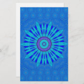 Beautiful Traditional  Blue vector pattern art des (Front/Back)