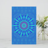 Beautiful Traditional  Blue vector pattern art des (Standing Front)