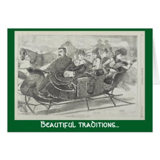 Beautiful traditions Christmas Bells greeting card