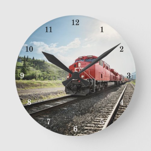 Beautiful Train Wall Clock