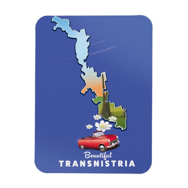 Beautiful Transnistria map  Magnet (Vertical)