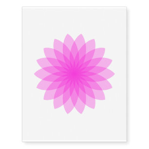 Beautiful transparent pink floral petals temporary tattoos