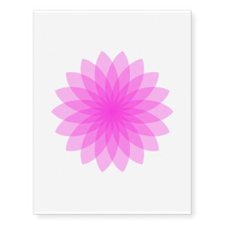 Beautiful transparent pink floral petals temporary tattoos