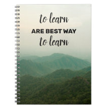 Beautiful Travel quotes Spiral Photo Notebook