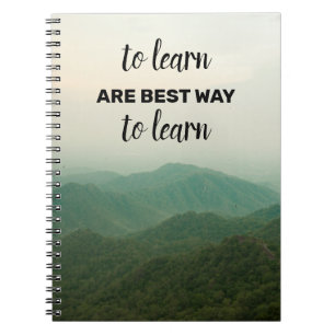 Beautiful  Travel quotes Spiral Photo Notebook