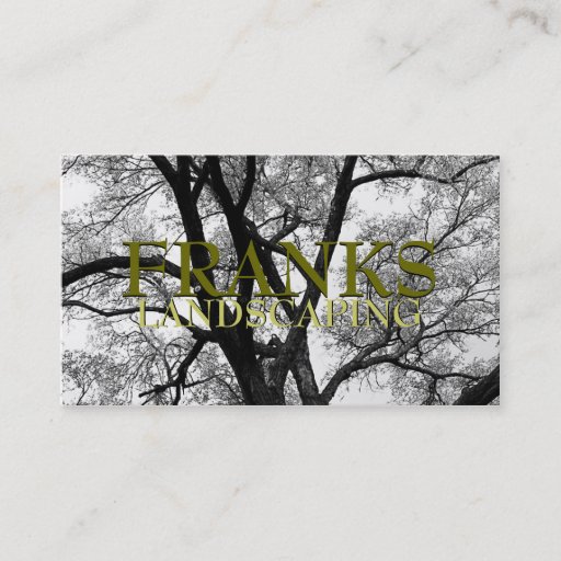 Customizable Beautiful Trees Nature Business Cards