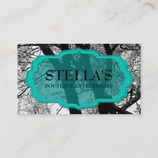 Customizable Beautiful Trees of Nature  Retail Business Cards