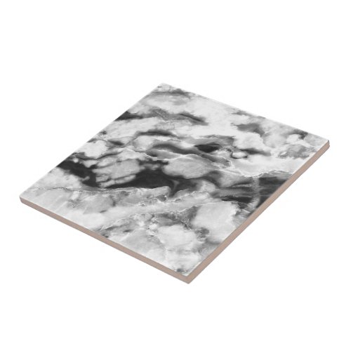 Beautiful Trendy Black White Marble Stone Ceramic Tile