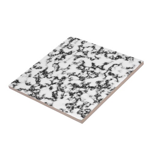 Beautiful Trendy Black White Marble Stone _ Unique Ceramic Tile