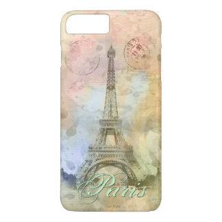 Beautiful trendy girly vintage Eiffel Tower France iPhone 8 Plus/7 Plus Case