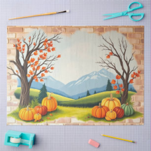 Beautiful Trendy Happy Thanksgiving Fall Tissue Paper