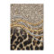 Beautiful trendy leopard faux animal print