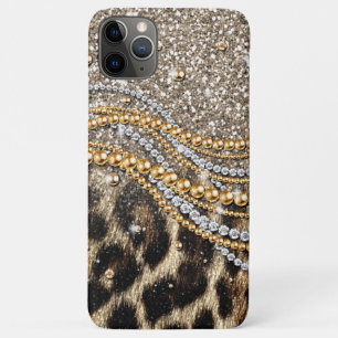 Beautiful trendy leopard faux animal print iPhone 11 pro max case