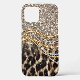 Beautiful Trendy Leopard Faux Animal Print iPhone 12 Pro Case