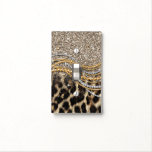 Beautiful Trendy Leopard Faux Animal Print Light Switch Cover