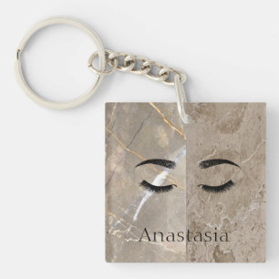 Beautiful Trendy Marble, Eyes Keychain