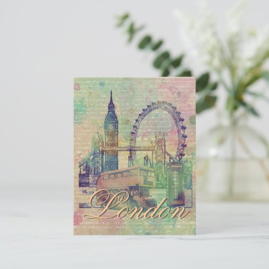 Beautiful trendy Vintage London Landmarks (Standing Front)