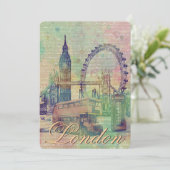 Beautiful trendy Vintage London Landmarks (Standing Front)