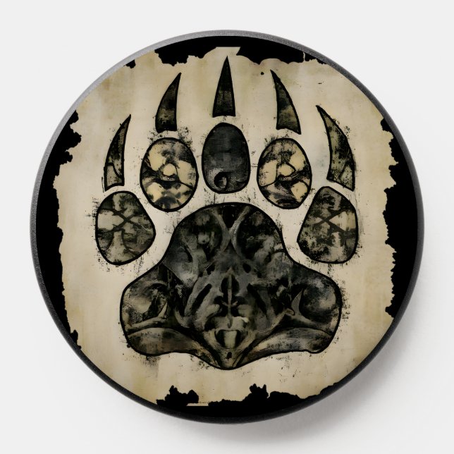 Beautiful tribal inspired Bear paw design PopSocket (Popsocket)