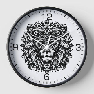 Beautiful Tribal Lion Clock