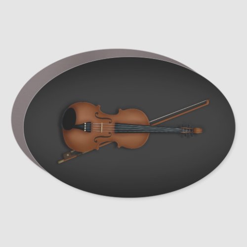 Beautiful Trompe Loeil Violin  Bow Music Car Magnet