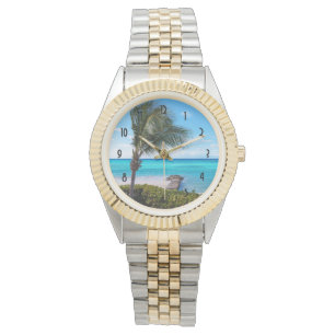 Beautiful Tropical Beach Breezy Palm Tree Watch