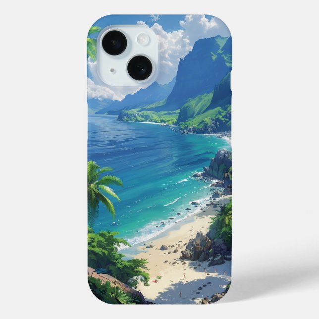 Beautiful Tropical Beach Case-Mate iPhone Case (Back)