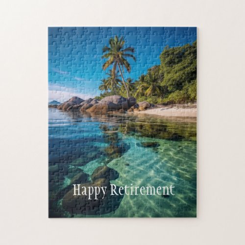 Beautiful Tropical Beach Ocean Vacation Retirement Jigsaw Puzzle