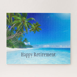Beautiful Tropical Beach Ocean Vacation Retirement Jigsaw Puzzle
