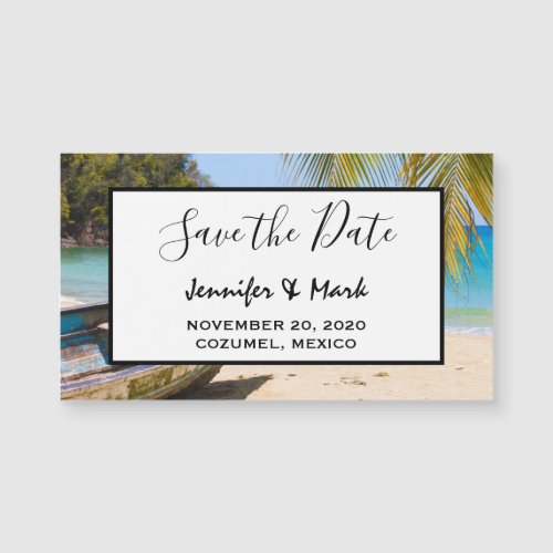Beautiful Tropical Beach Wedding Save the Date