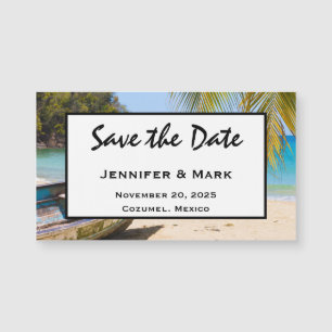 Beautiful Tropical Beach Wedding Save the Date