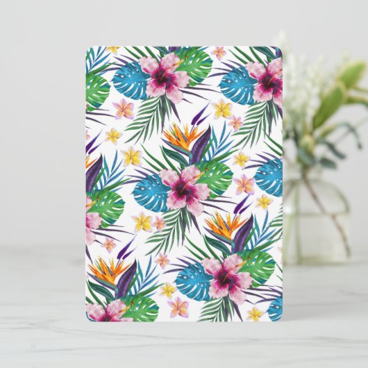 Beautiful tropical floral paint watercolors (Standing Front)