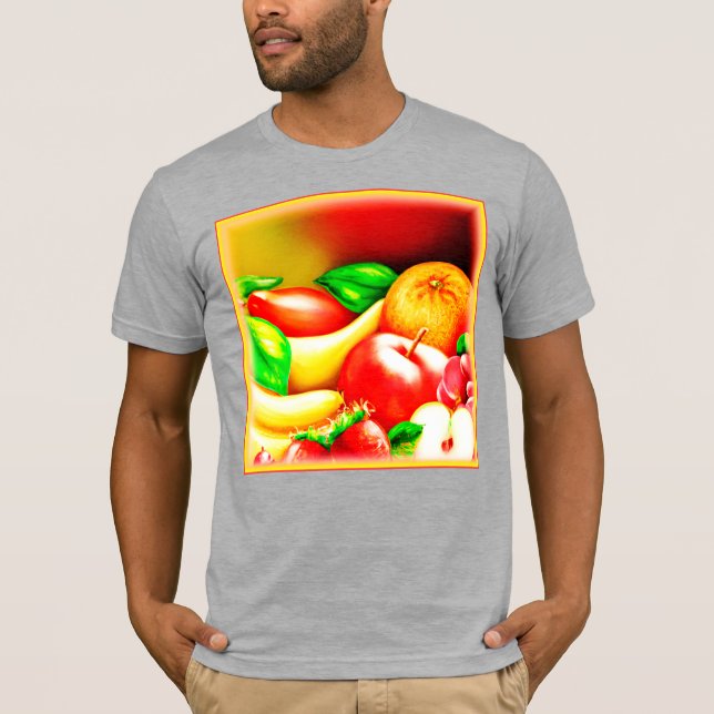 Beautiful Tropical Fruits Painting. Buy Now T-Shirt (Front)